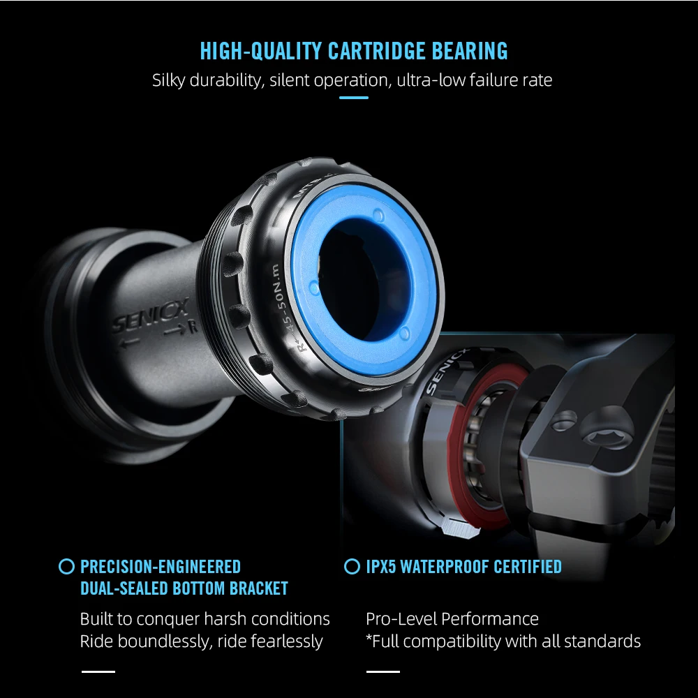 Ceramic Bearing Bottom Bracket Bb86 - RYET T47 Boîtier de pédalier pour
