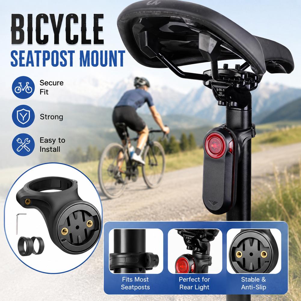 Bike Radar Tail Light Camera Rearview - Support de fixation pour lampe arrière