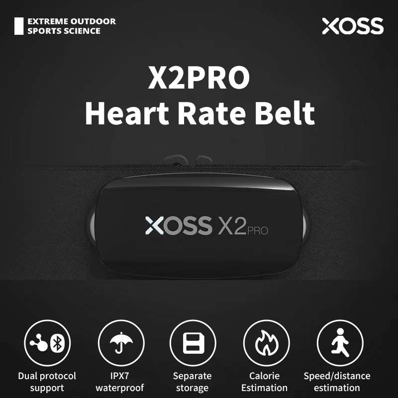 Heart Rate Monitor Chest Strap Ant+ - XOSS X2 Pro sangle pectorale capteur