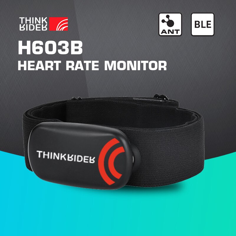 Heart Rate Monitor Chest Strap Ant+ - ThinkRider moniteur de fréquence cardiaque sangle