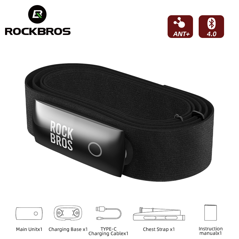 Heart Rate Monitor Chest Strap Ant+ - Capteur de fréquence cardiaque ROCKBROS H828