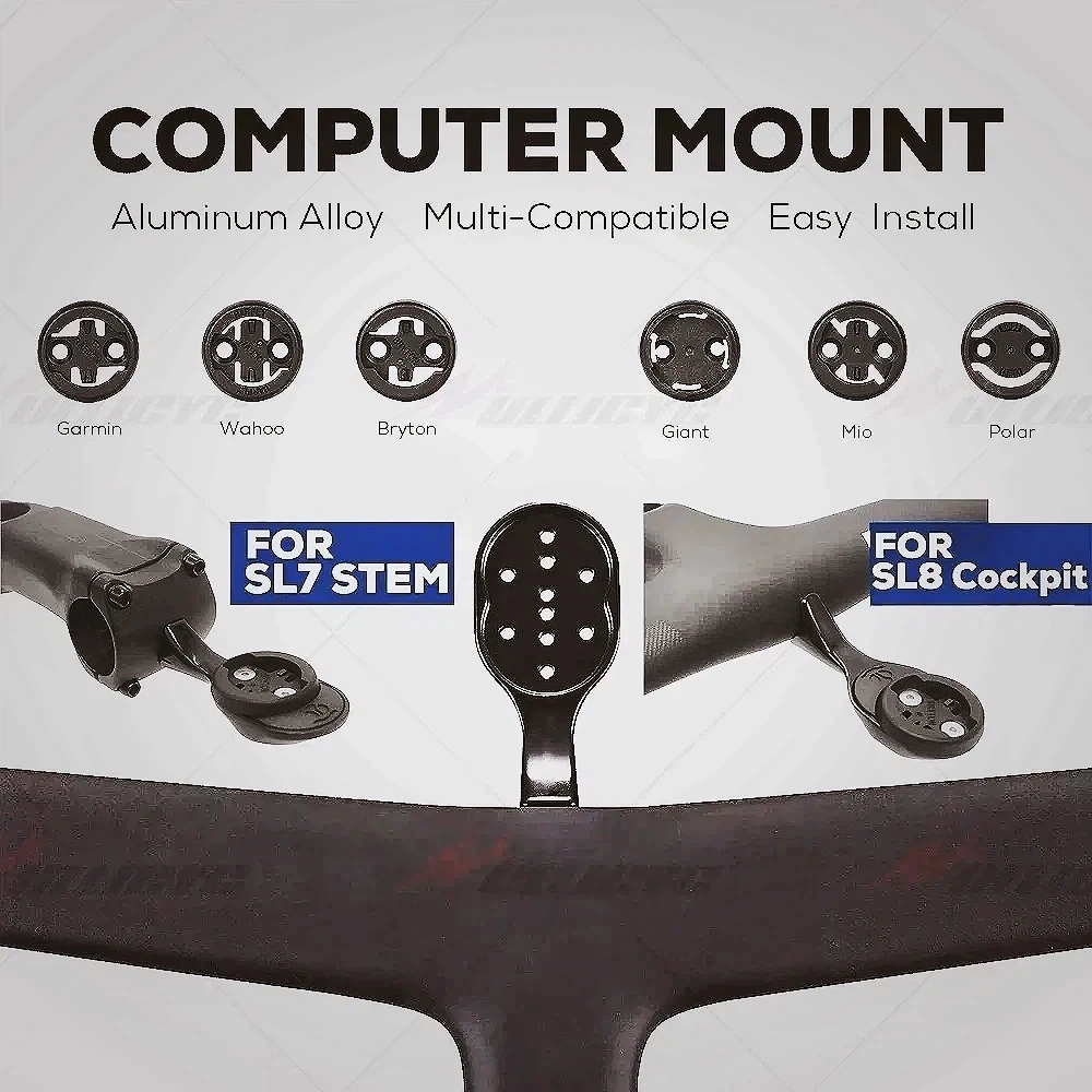 Out Front Bike Computer Mount Garmin - Support frontal pour ordinateur de vélo
