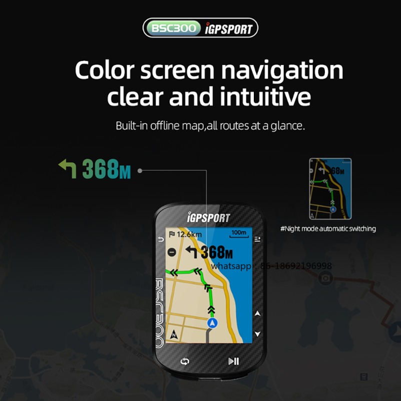 Ordinateur de vélo GPS BSC300, - Bike Computer Gps Navigation Map avis et prix