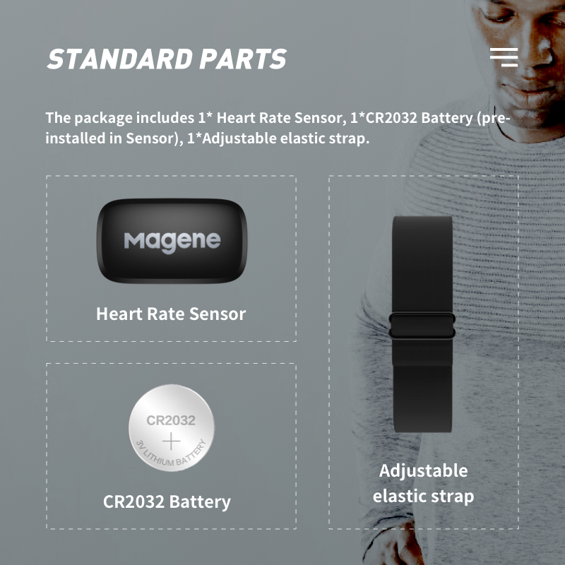 Magene H64 moniteur de fréquen - Heart Rate Monitor Chest Strap Ant+ avis et prix