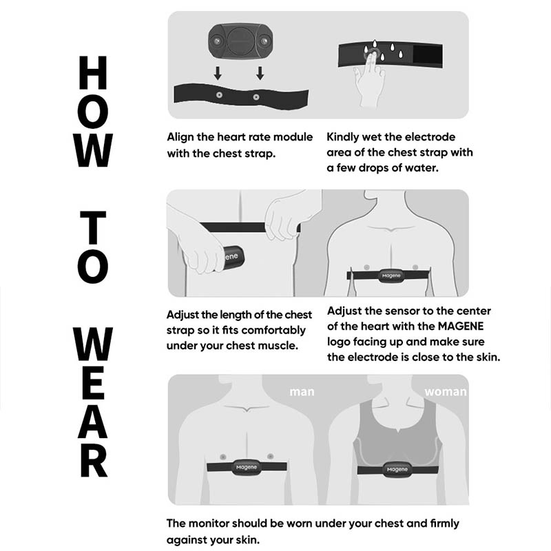 Magene Capteur de Fréquence Ca - Heart Rate Monitor Chest Strap Ant+ avis et prix
