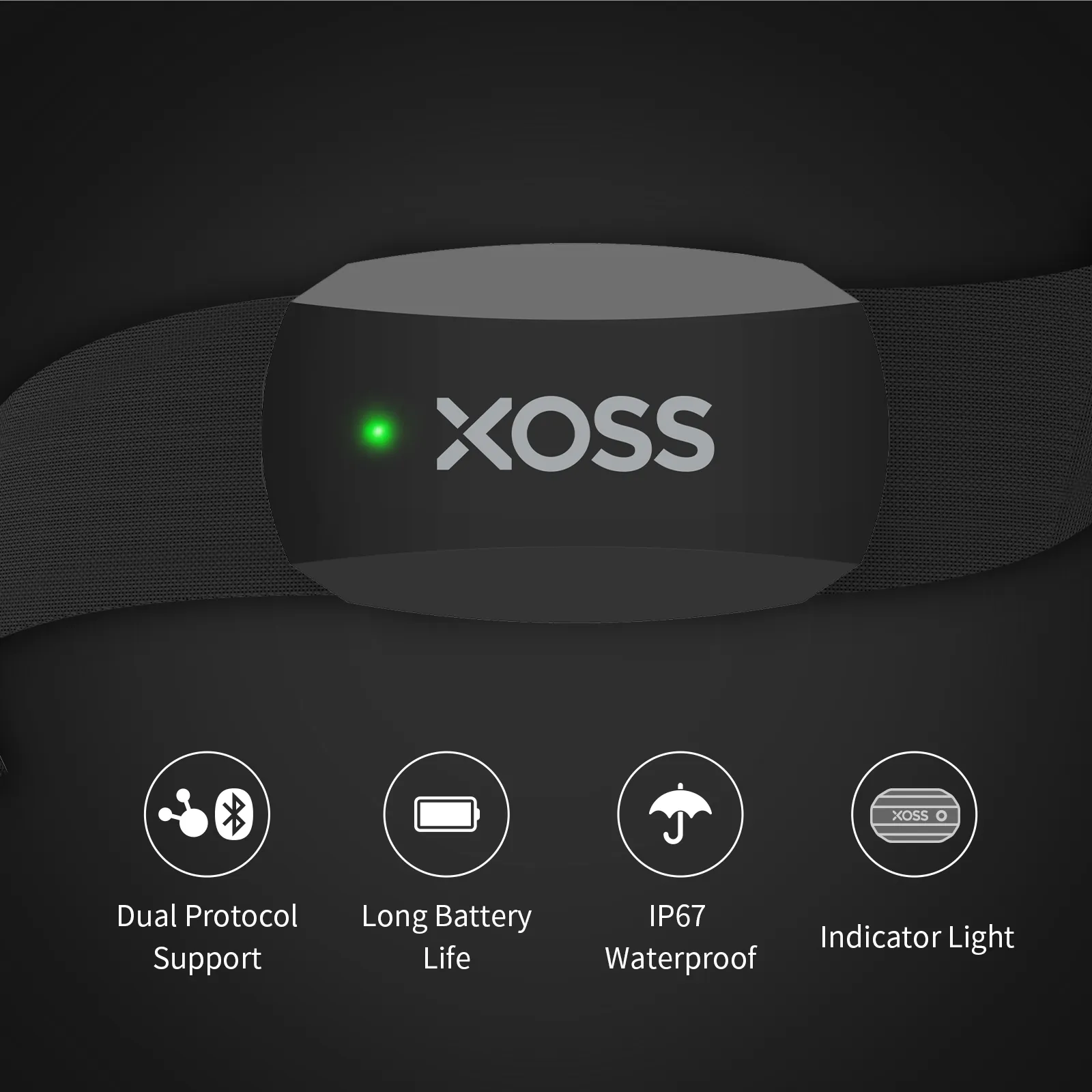 Collection AliExpress XOSS X2  - Heart Rate Monitor Chest Strap Ant+ avis et prix