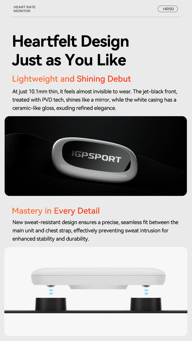 IGPSPORT HR50 moniteur de fréq - Heart Rate Monitor Chest Strap Ant+ avis et prix