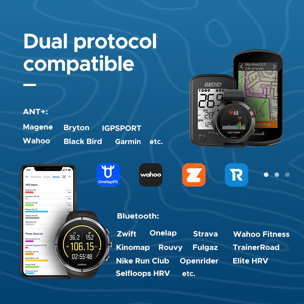 GEOID-Capteur de Fréquence Car - Heart Rate Monitor Chest Strap Ant+ avis et prix
