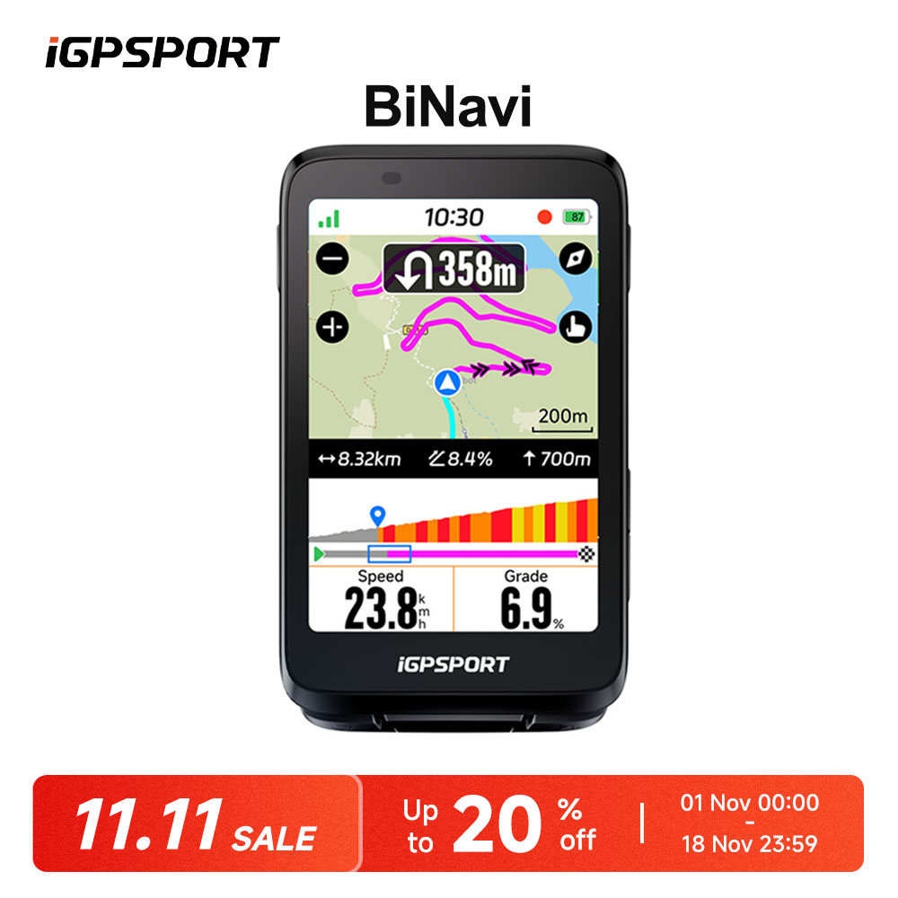 IGPSPORT BiNavi écran tactile  - Bike Computer Gps Navigation Map avis et prix