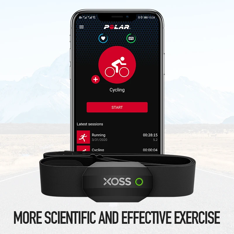 XOSS X2 vélo fréquence cardiaq - Heart Rate Monitor Chest Strap Ant+ avis et prix