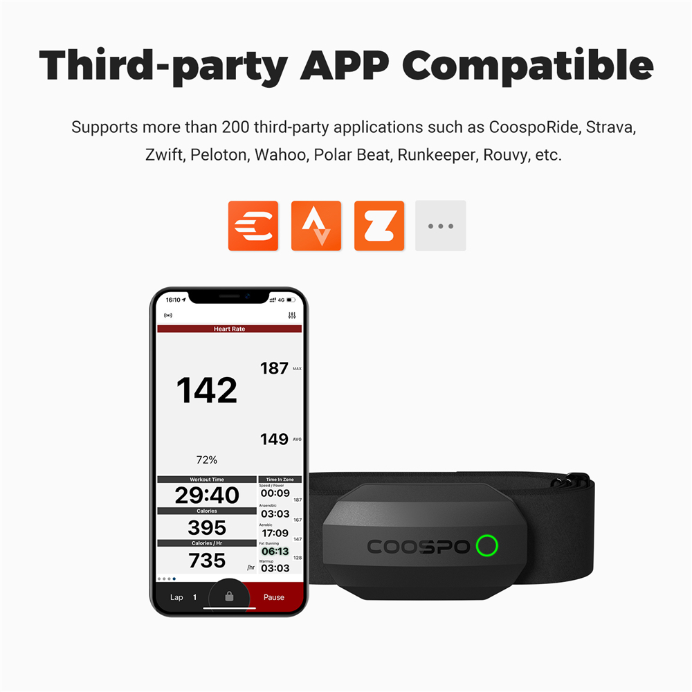 COOSPO H808S capteur de fréque - Heart Rate Monitor Chest Strap Ant+ avis et prix